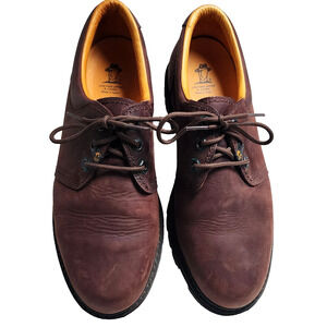 Havana Joe Men's 12 US Brown Leather Chunky Low Shoes BONUS shoe wax & Xtra lace